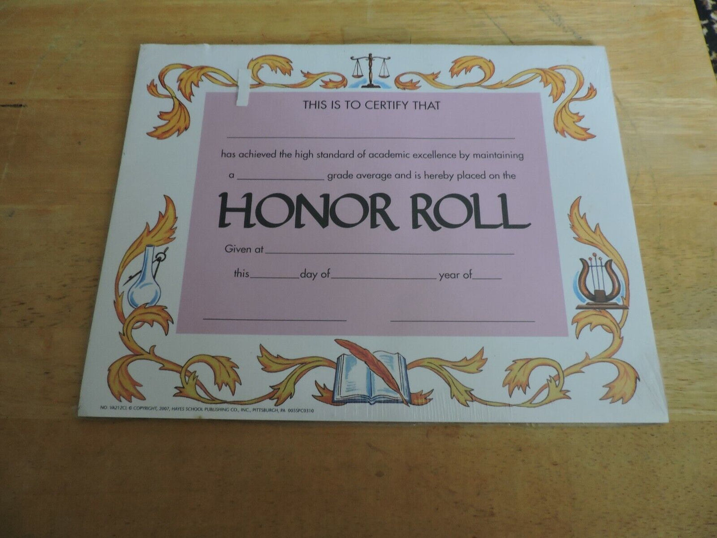 Honor Roll Certificates NEW 25 per package