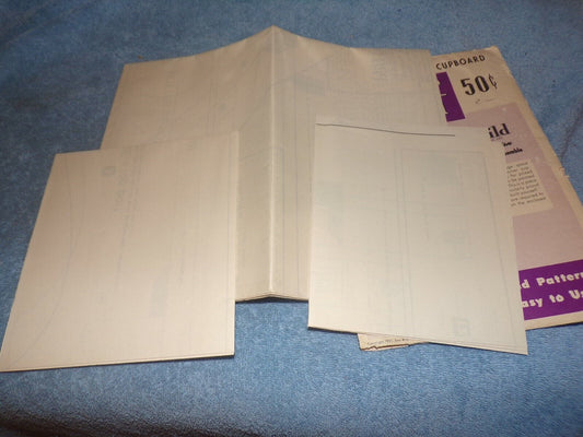 1951 Build It Yourself No 38 Tauton Corner Cupboard Easi-Bild