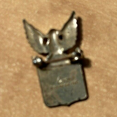 Vintage (WWII) U S Army "Husband in Service" lapel pin (STERLING)