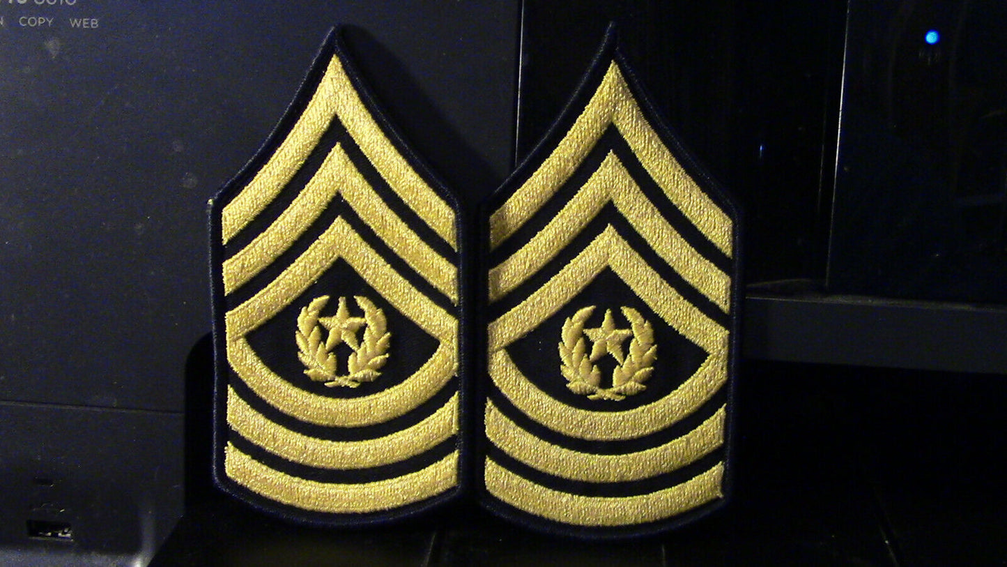 U.S. Army Command Sergeant Major Rank Patch (Set of Two)