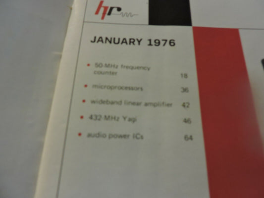 HAM RADIO MAGAZINE JANUARY 1976