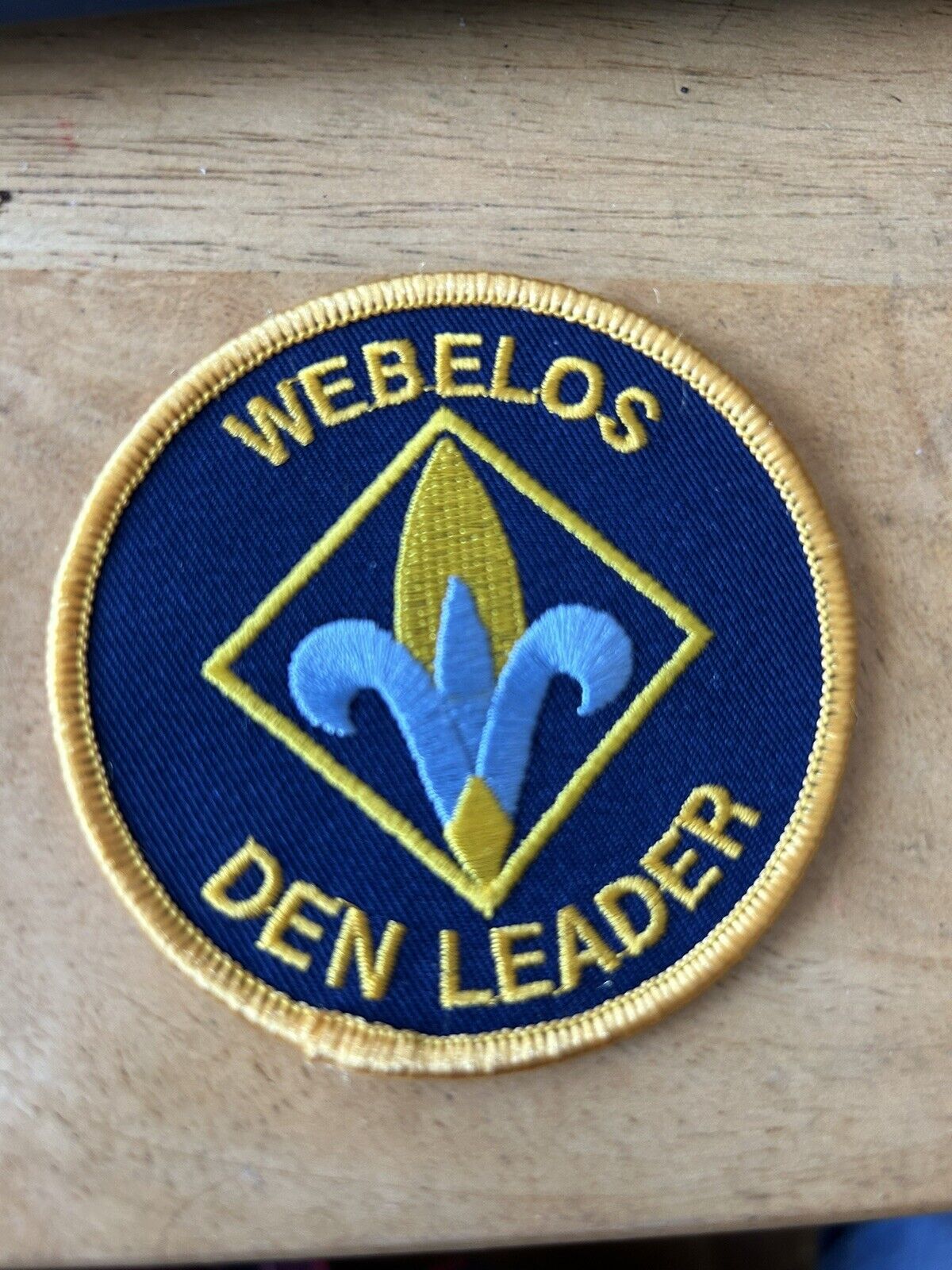 WEBELOS DEN LEADER PATCH 3 INCH ROUND