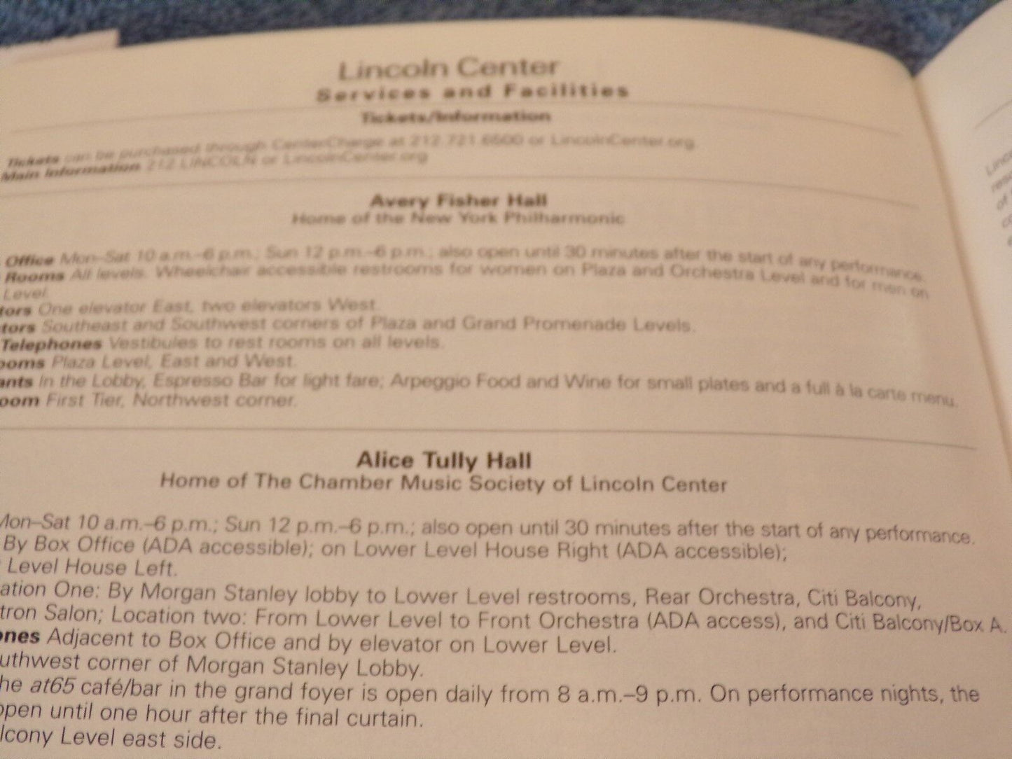 Playbill: Lincoln Center April 2010 Playbill Issue