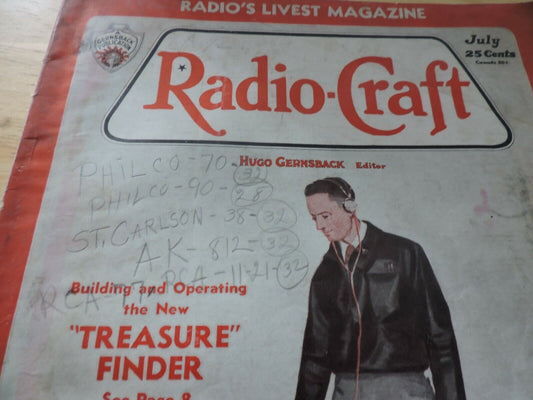 RADIO CRAFT MAGAZINE JULY 1933