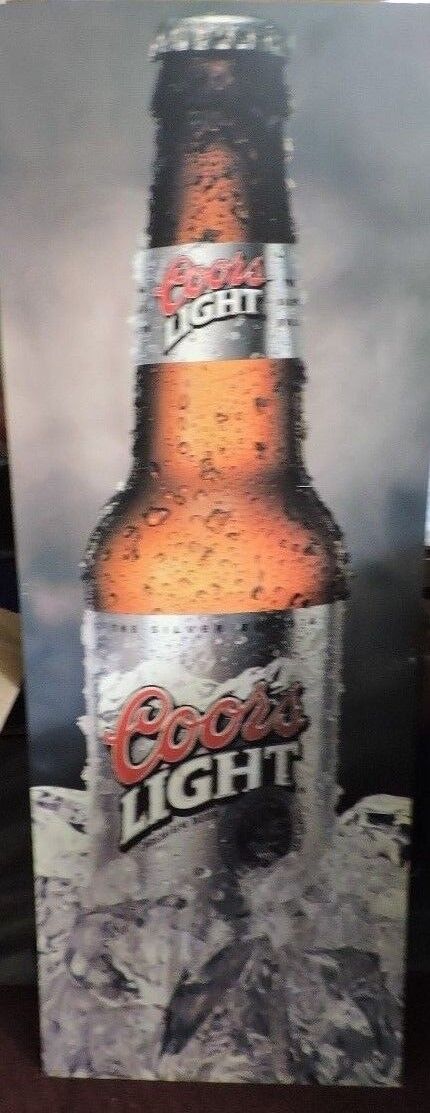 41.5x15 Double Sided Coors Beer Sign- Advertisment-Man Cave