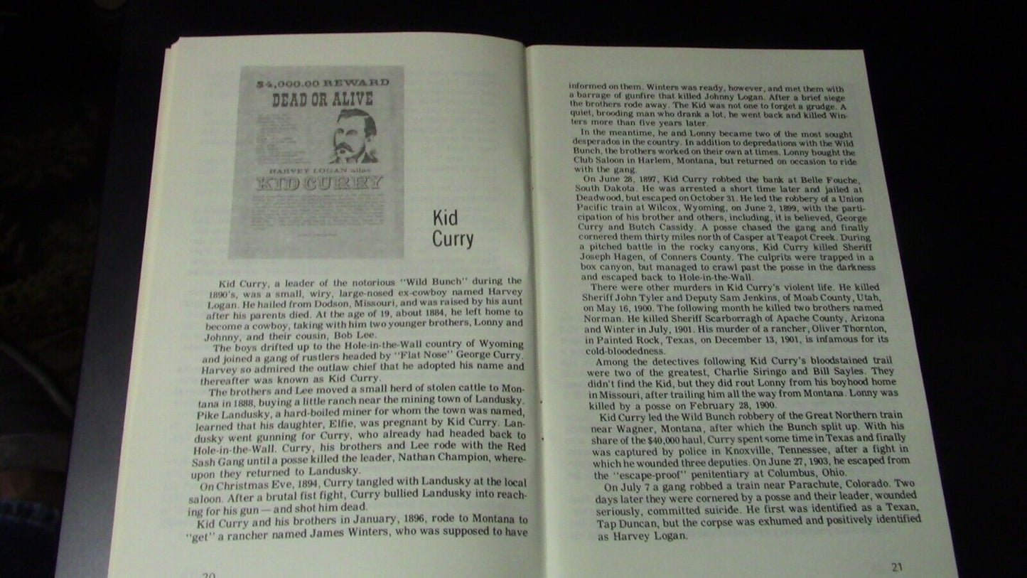 Vintage 1972 George Turner's book of Gun Fighters