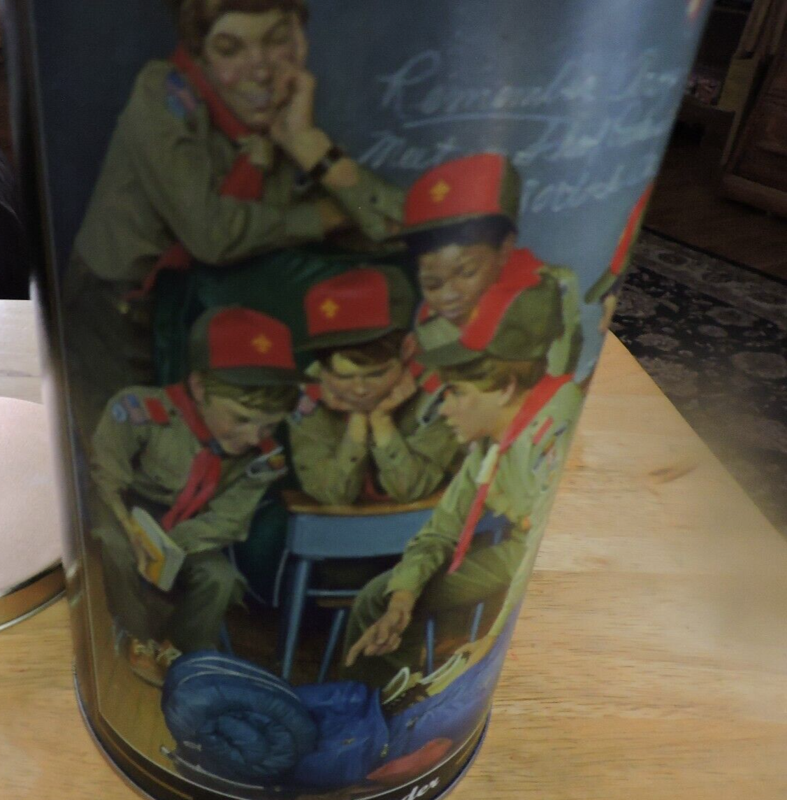 BOY SCOUT POPCORN "PATROL LEADER TIN" JOSEPH CSATARI (EMPTY)