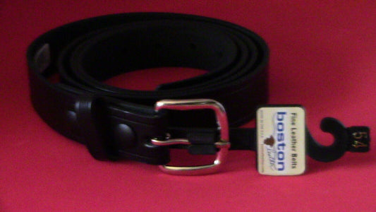 Boston Leather Black 1.25" Off Duty Belt (Police/Fire/Security) Size 38 to 56