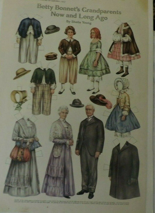BETTY BONNET'S GRANDPARENTS NOW AND LONG AGO BY SHEILA YOUNG