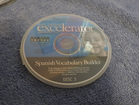 1st and 2nd Grade Excelerator- Spanish Vocabulary Builder