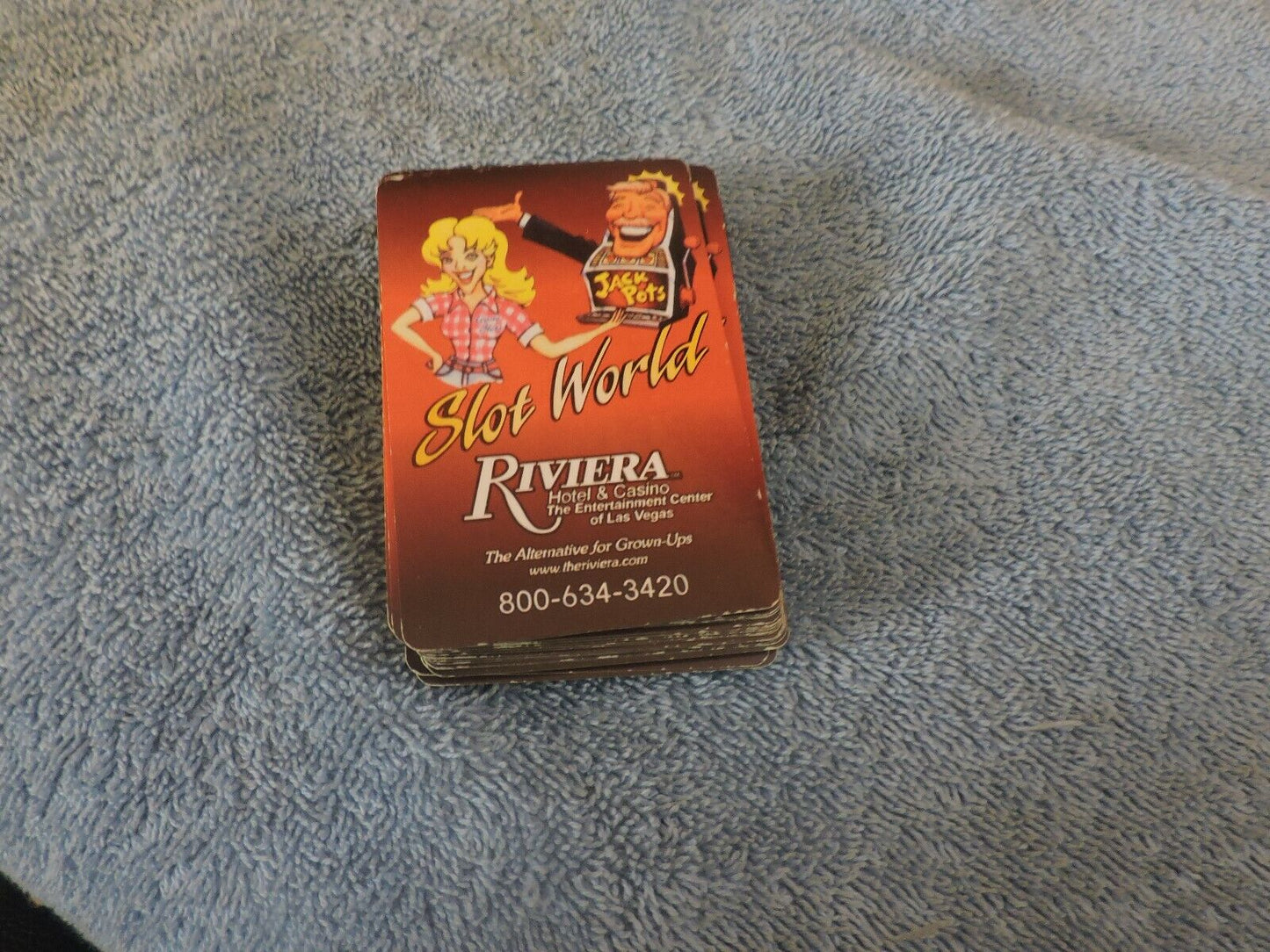 Slot World Riviera Hotel & Casino Game Card Set