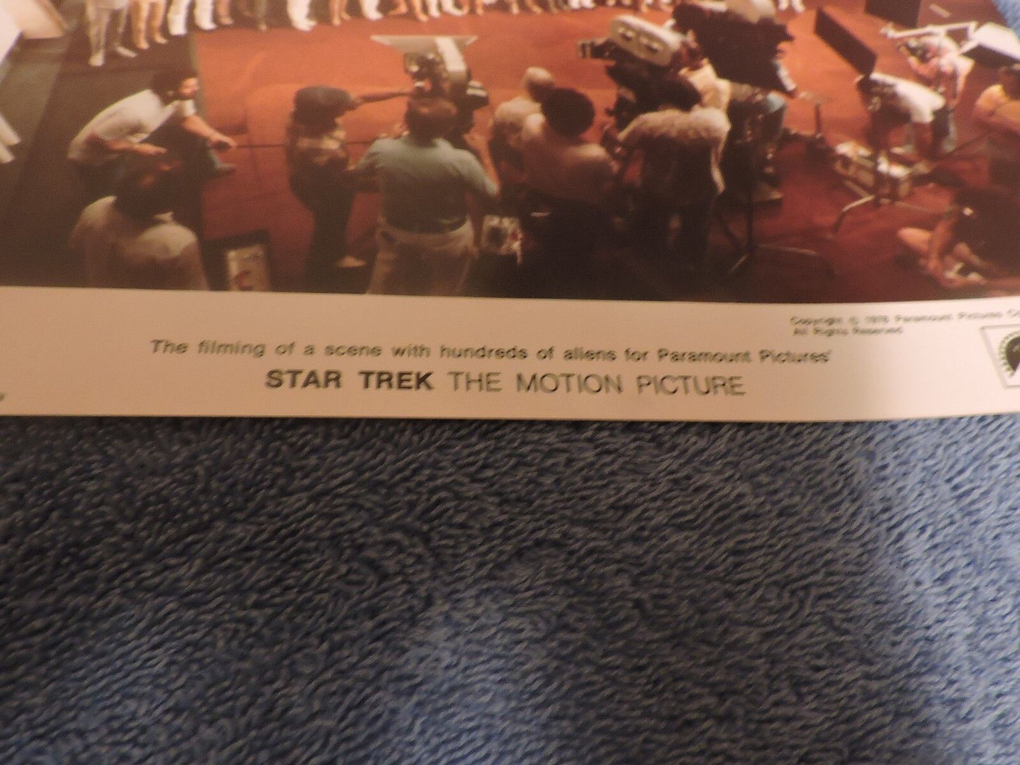 Star Trek The Motion Picture "On-Set Cast Picture" 1978 (Movie Promo Print)