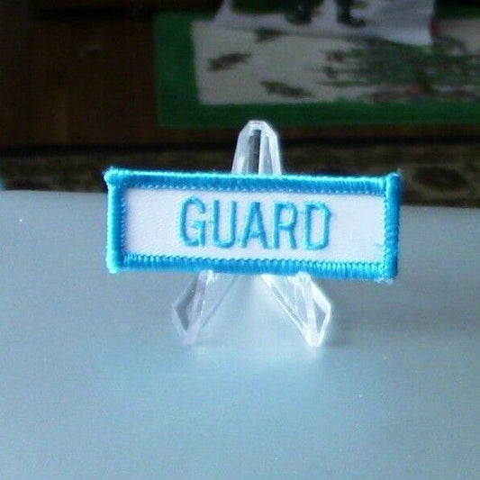 Blue on White Guard Patch 2 1/2" Square