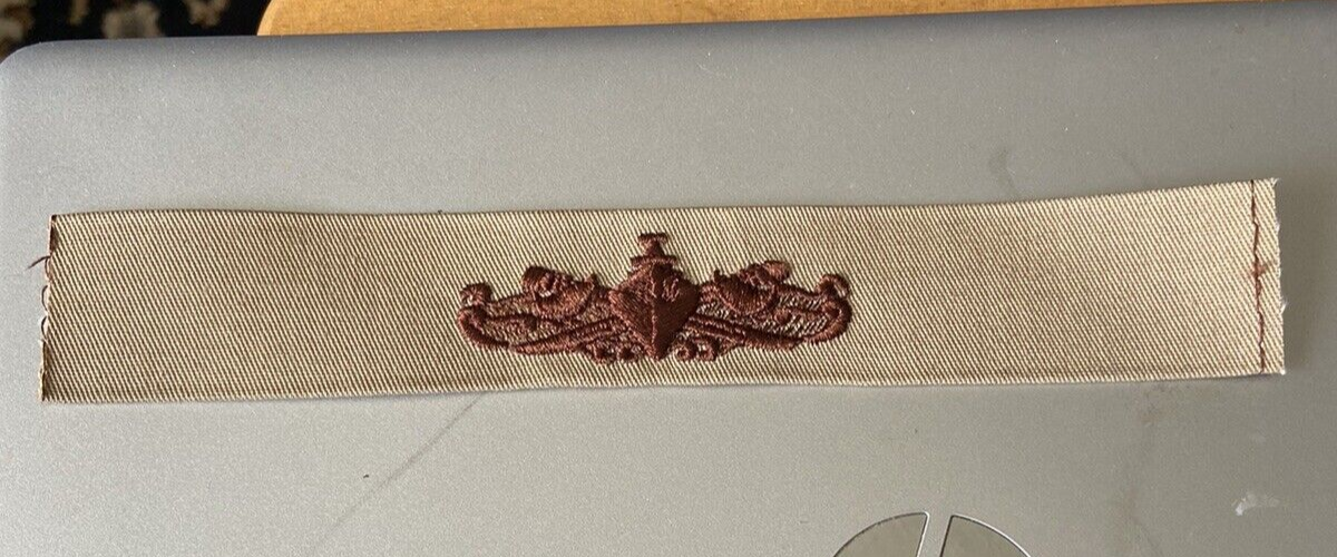 US Navy Enlisted Surface Warfare Coveralls Cloth Rating Strip Khaki USN