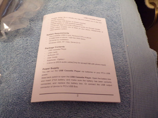 AGPTEK: USB Cassette Capture Kit