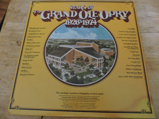 Stars of The Grand Ole Opry 1926-1974 Record 1974--Two Record Set