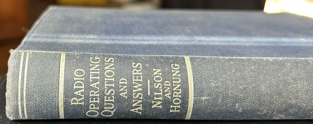 Softcover: Radio Operating Questions and Answers-Nilson and Hornung (1940)