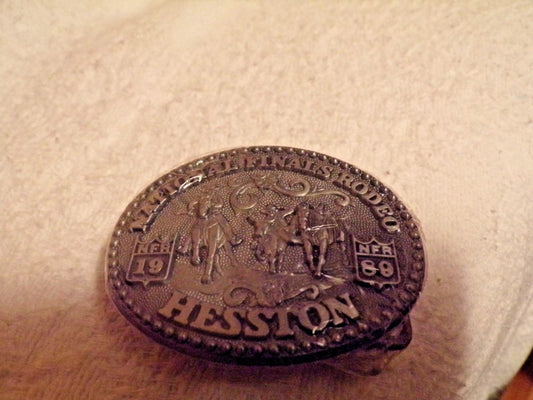Belt Buckle: 1989 National Finals Rodeo Reston