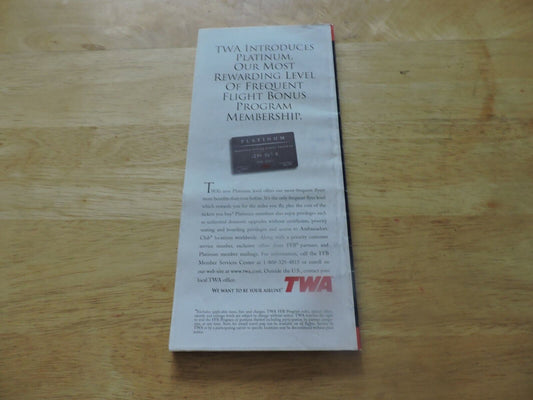 TWA Worldwide Timetable December 18 1997