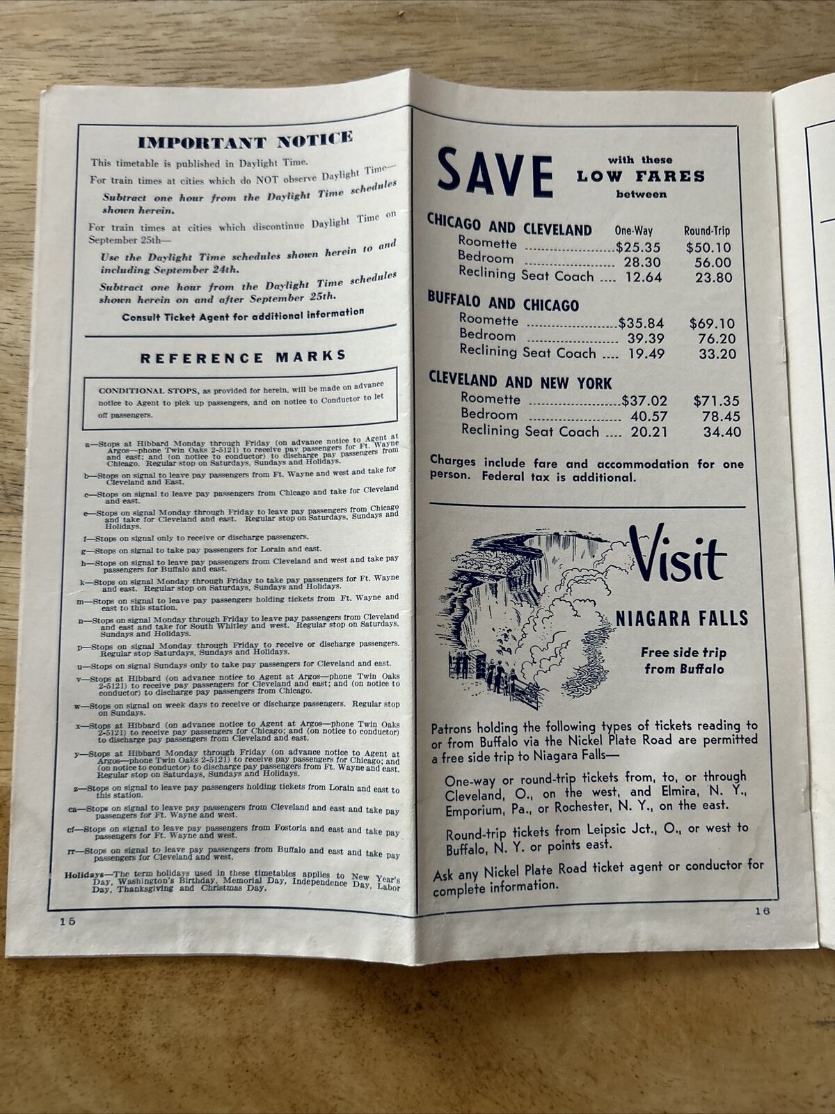 Nickel Rate Road Passenger Schedule Apr 24 1960