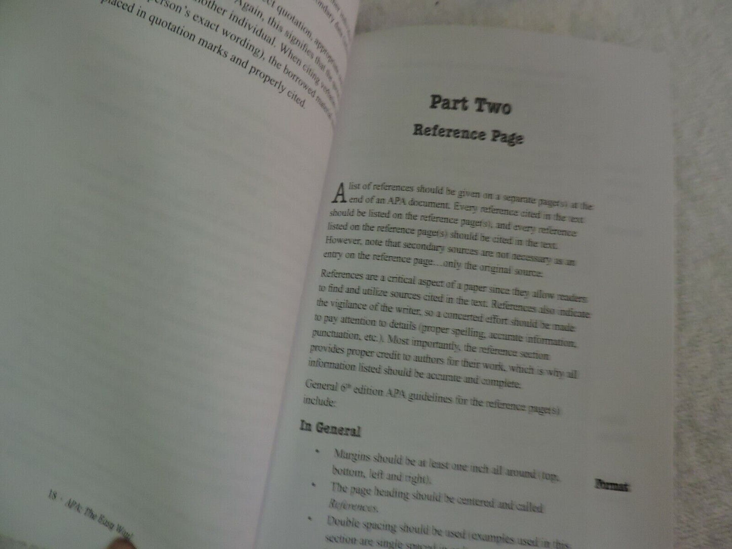 APA THE EASY WAY SECOND EDITION GUIDE TO APA WRITING STYLE 2005