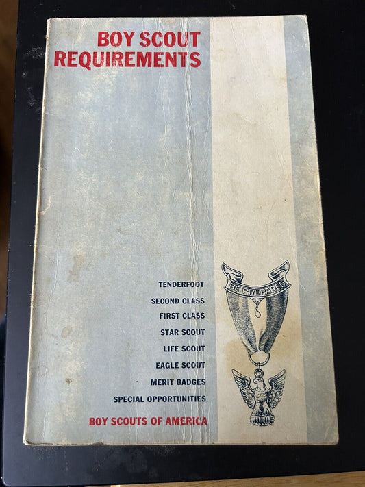 Boy Scout Requirements Printed in 1969