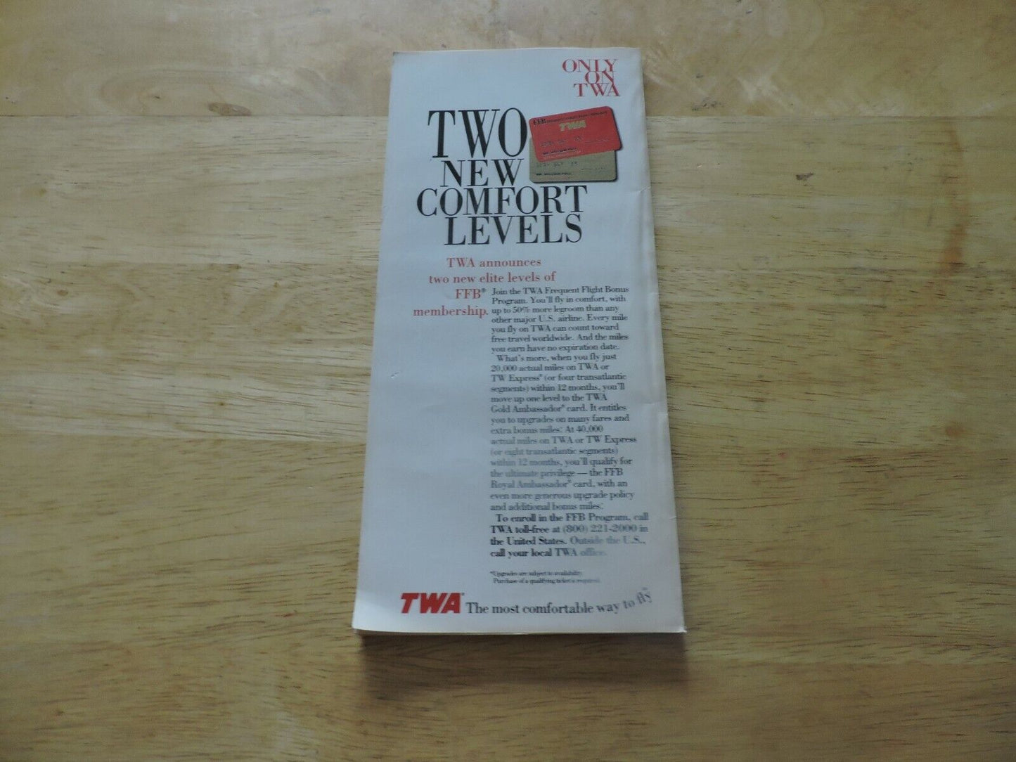 TWA Timeline Effective April 3 1994