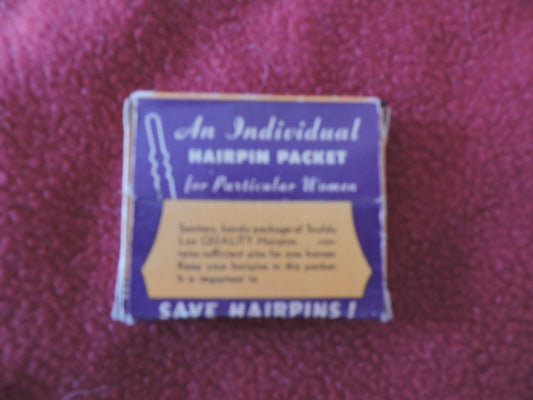 Vintage Scoldy Lox Invisible Black Hair Pins Hairpin Packet (BOGO Deal)