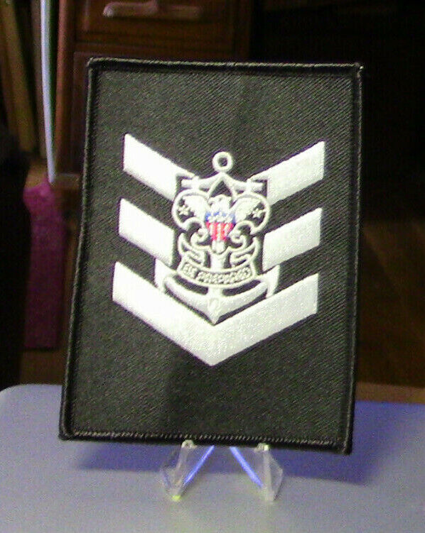 BSA: Sea Scouts "Boatswain Mate" Black Uniform Youth Office Patch (Brand New)