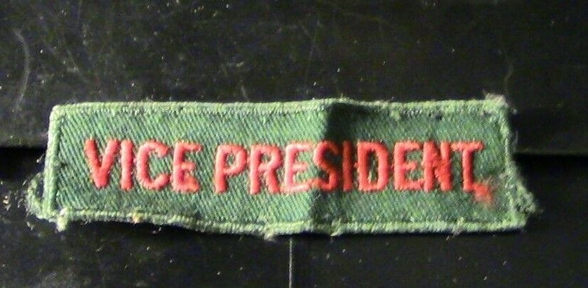 BSA, Explorer Programs: Vice President Strip (Red Letters)