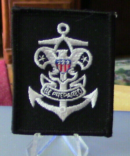 BSA: Sea Scout "Quartermaster Rank" Black Patch (Brand New)