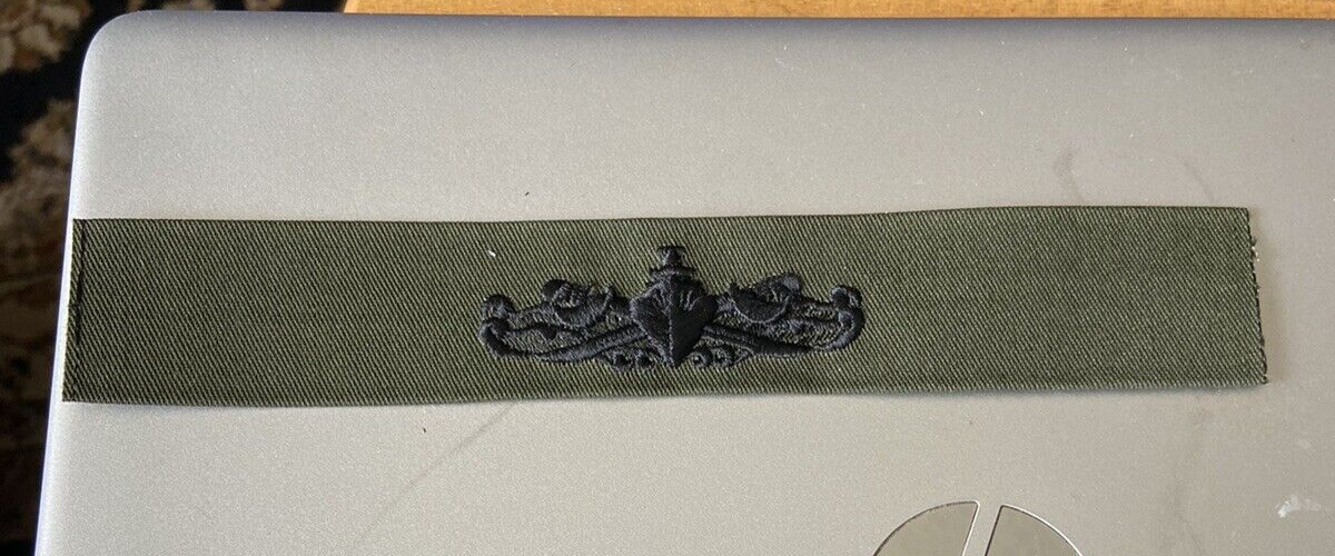 US Navy Enlisted Surface Warfare Coveralls Cloth Rating Strip Green USN