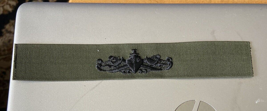 US Navy Enlisted Surface Warfare Coveralls Cloth Rating Strip Green USN