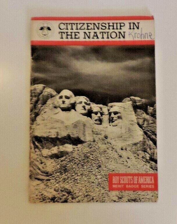 Boy Scouts of America Merit Badge Series Citizenship In The Nation 1984 Printing