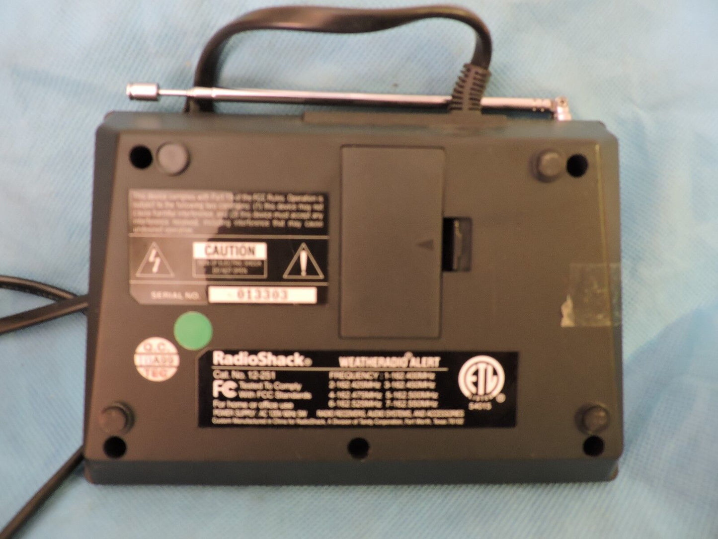 Radio Shack Specific Area Weather radio 7 Channel NOAA 12-251