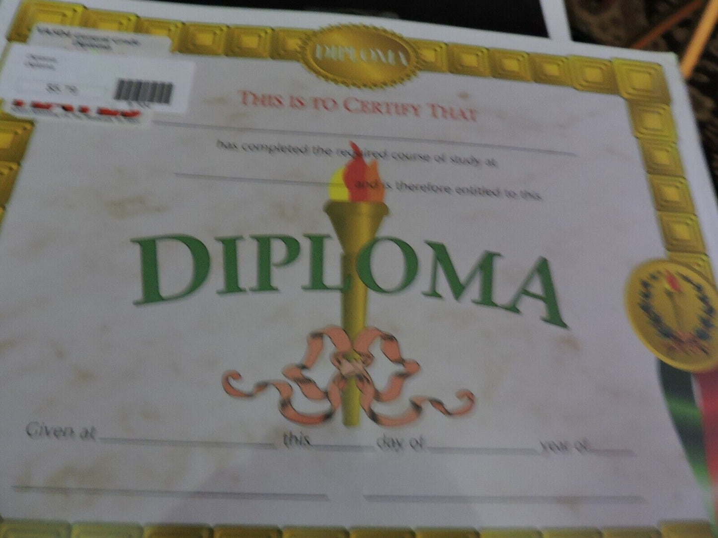 Diploma Certificate NEW PACK OF 25