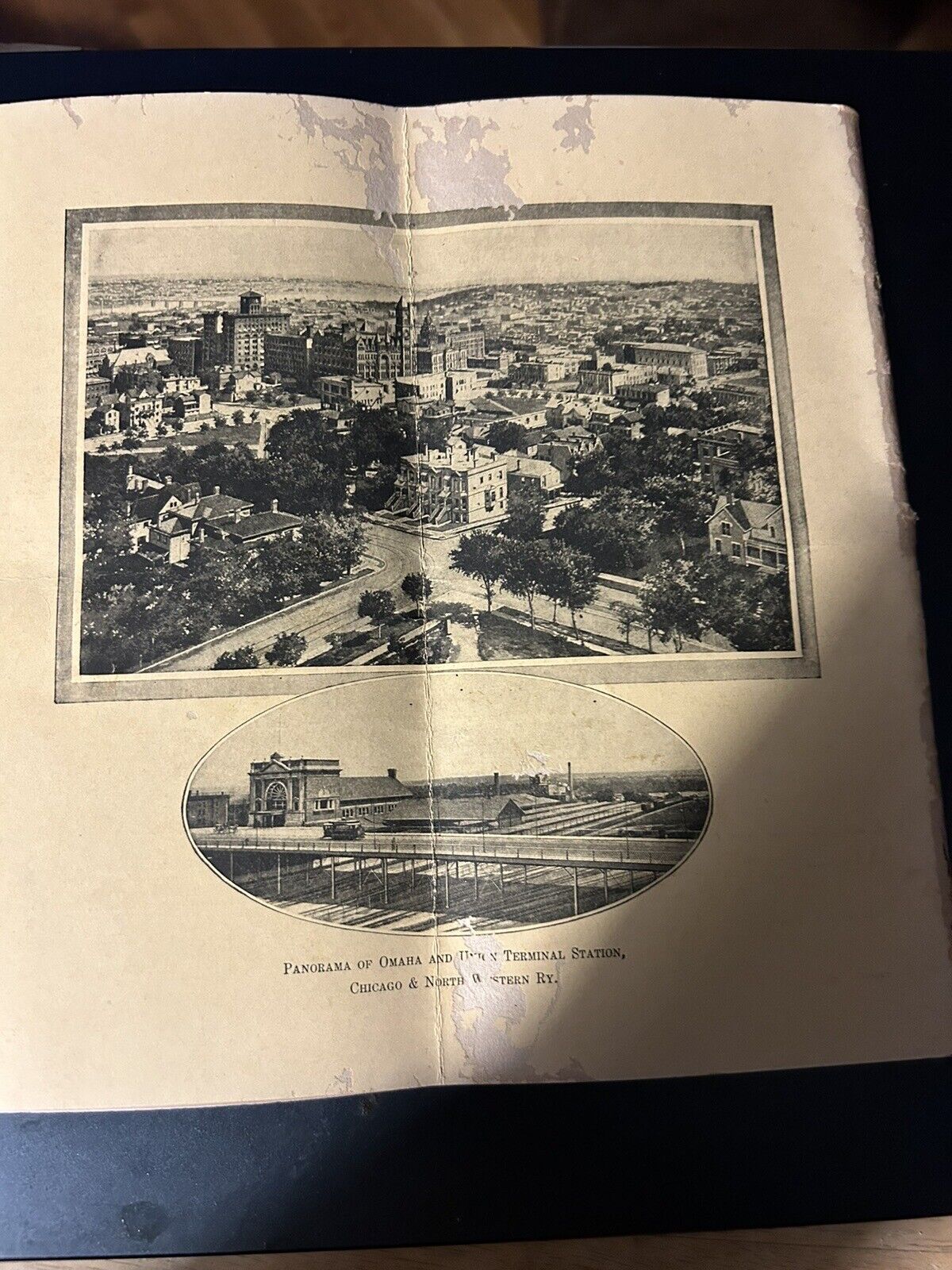 Vintage North Western RR Line "Across Illinois and Iowa" Brochure