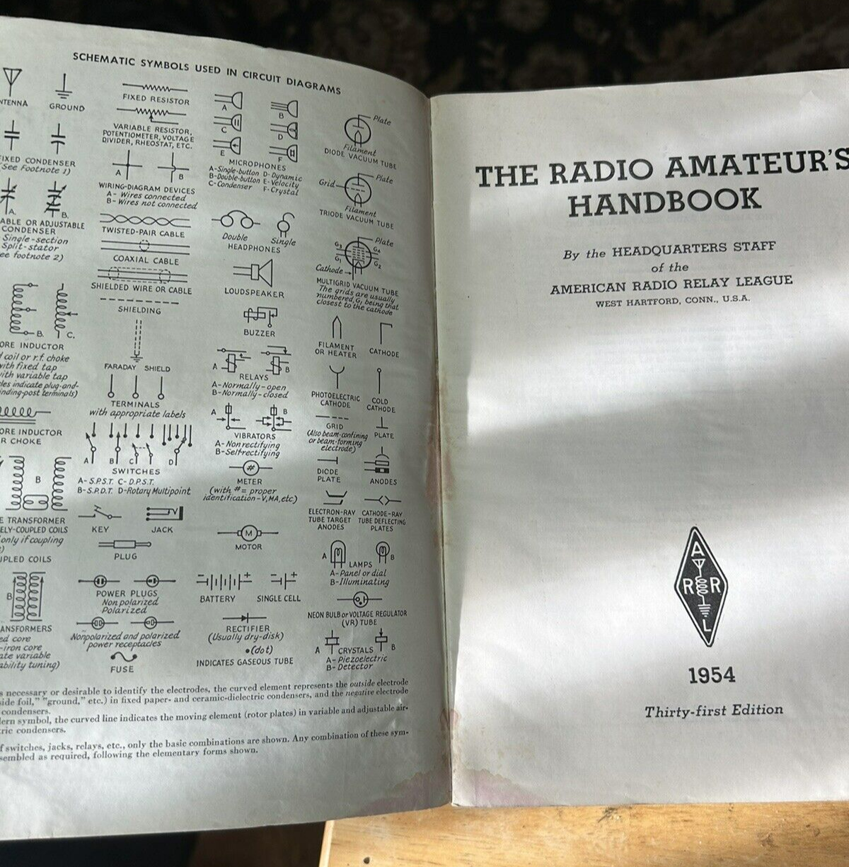 Softcover: The 1954 ARRL Handbook for the Radio Amateur