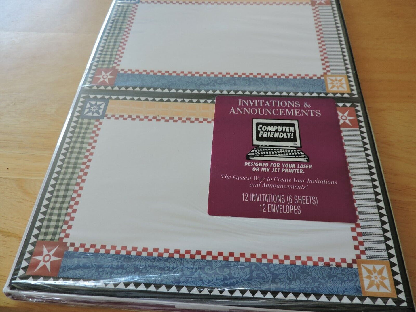 HALLMARK INVITATIONS AND ANNOUNCEMENT COMPER PAPER--12 COUNT