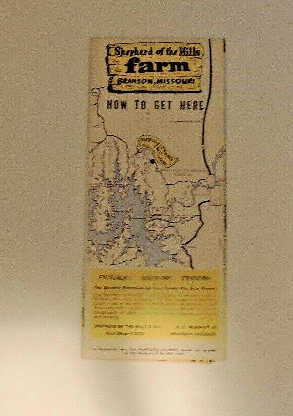Vintage Brochure: The Old Mill Theater, Shepherd of The Hills Farm, Branson MO.