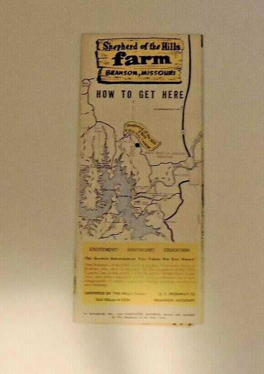 Vintage Brochure: The Old Mill Theater, Shepherd of The Hills Farm, Branson MO.
