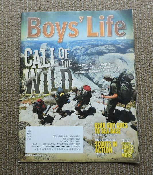 Boys Life Magazine*Boy Scouts Magazine*  March 2013 Issue