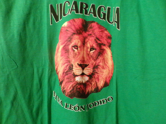 T Shirt (Kids Large) Nicaragua (Lions Head) says: