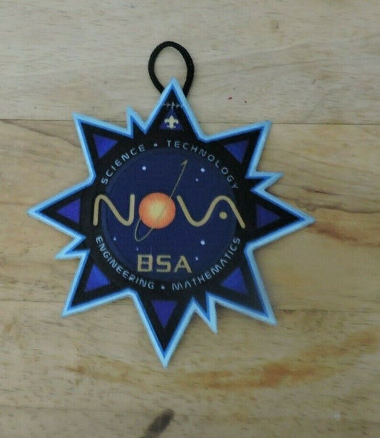 Blue NOVA BSA STEM  Button Loop  Patch