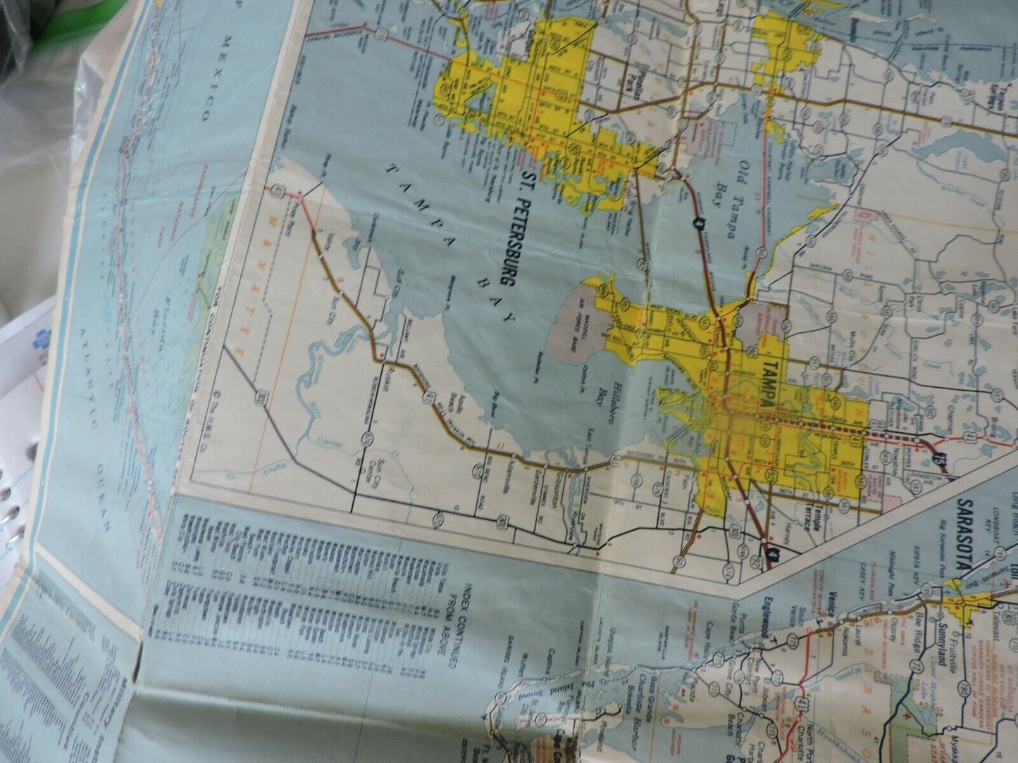 Florida State Road Map Standard Oil Company no date