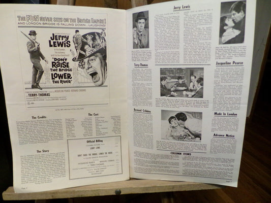 1968 Dont Raise The Bridge, Lower the River Pressbook-Jerry Lewis