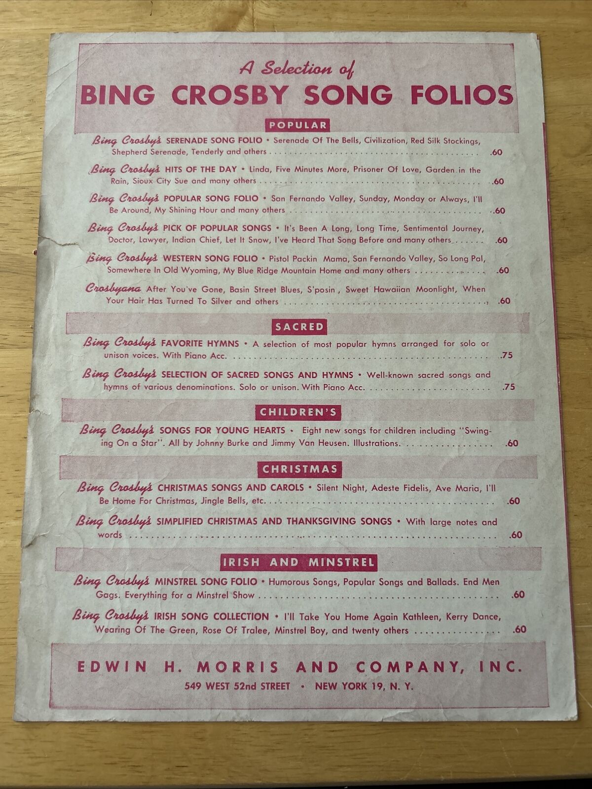 Wedding Bells Claude Boone Sheet Music 1947