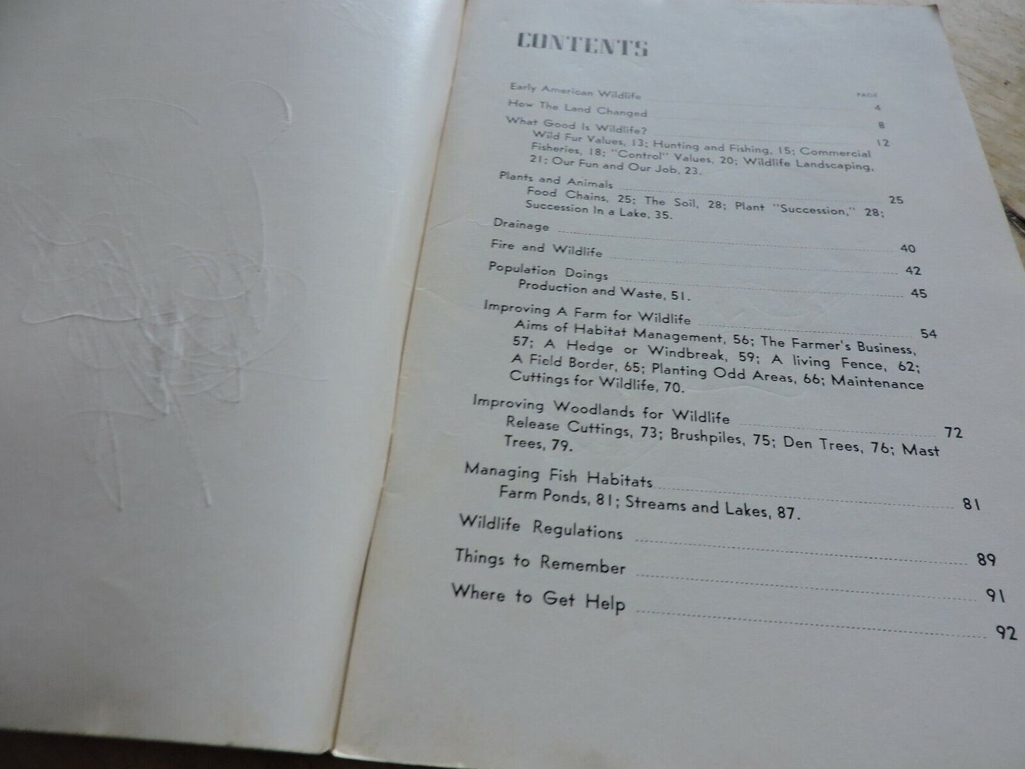 BOY SCOUT MERIT BADGE BOOK: WILDLIFE MANAGEMENT  1952