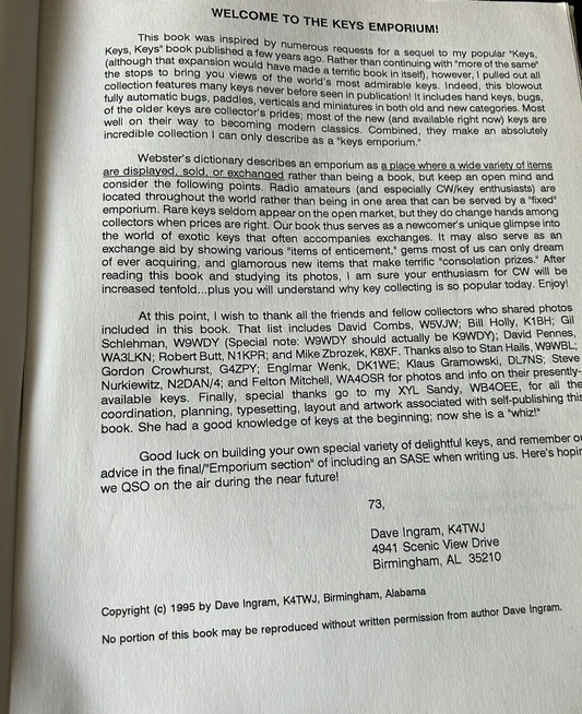Keys II: The Emporium, 1995 Edition