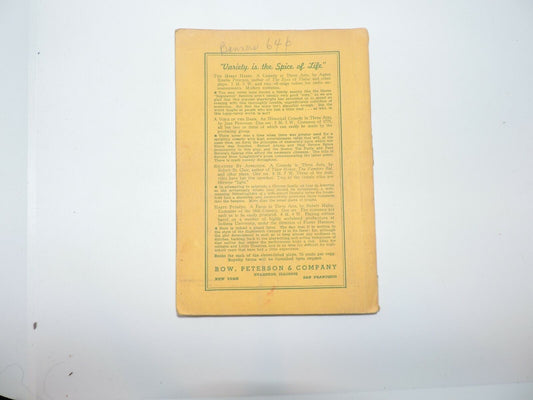 A Row-Peterson Play-- The Very Light Brigade-- Kathryn Prather--1911